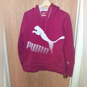 Puma ~ Pink Sweatshirt with White Logo~M